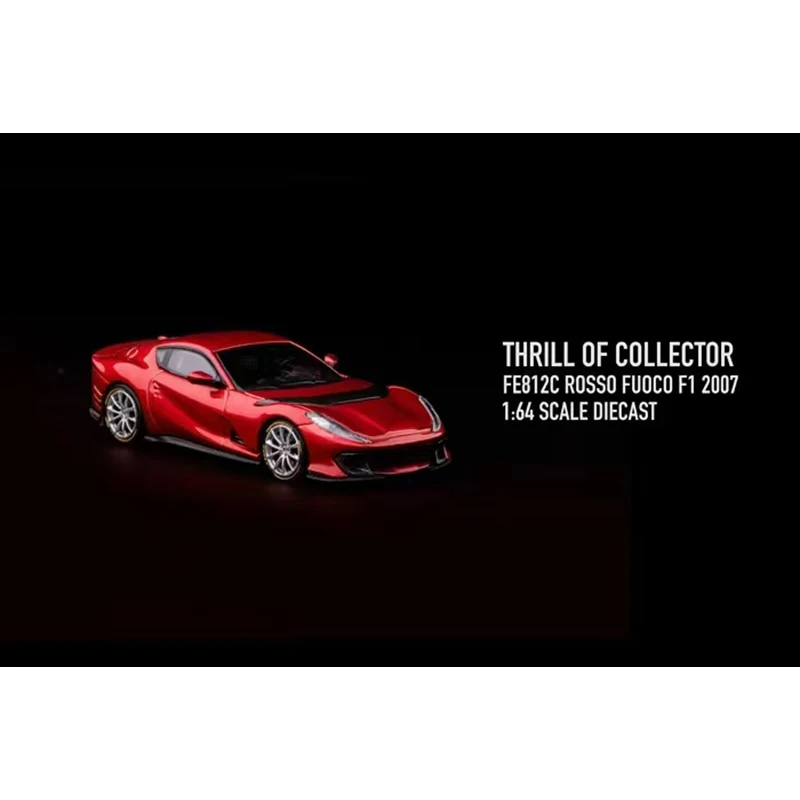 PreSale TOC 1:64 812C Competizione V12 FUELME Subsidiary Diecast Diorama Car Model Collect Miniature Toys