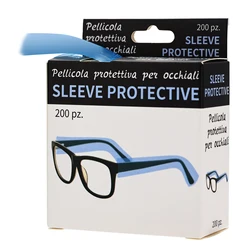 200Ps/box Disposable Glasses Leg Sleeves Cover Hairdressing DIY Barber Eyeglasses Protector Accessory Hair Coloring Styling Tool