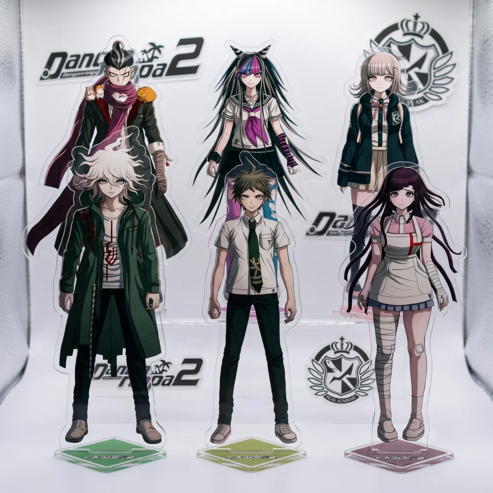 Acrylic Danganronpa 2 Nagito 15CM Stand Keychain Hajime Chiaki Ibuki Ultimate Students Desk Decor Collectible Gift for Fans