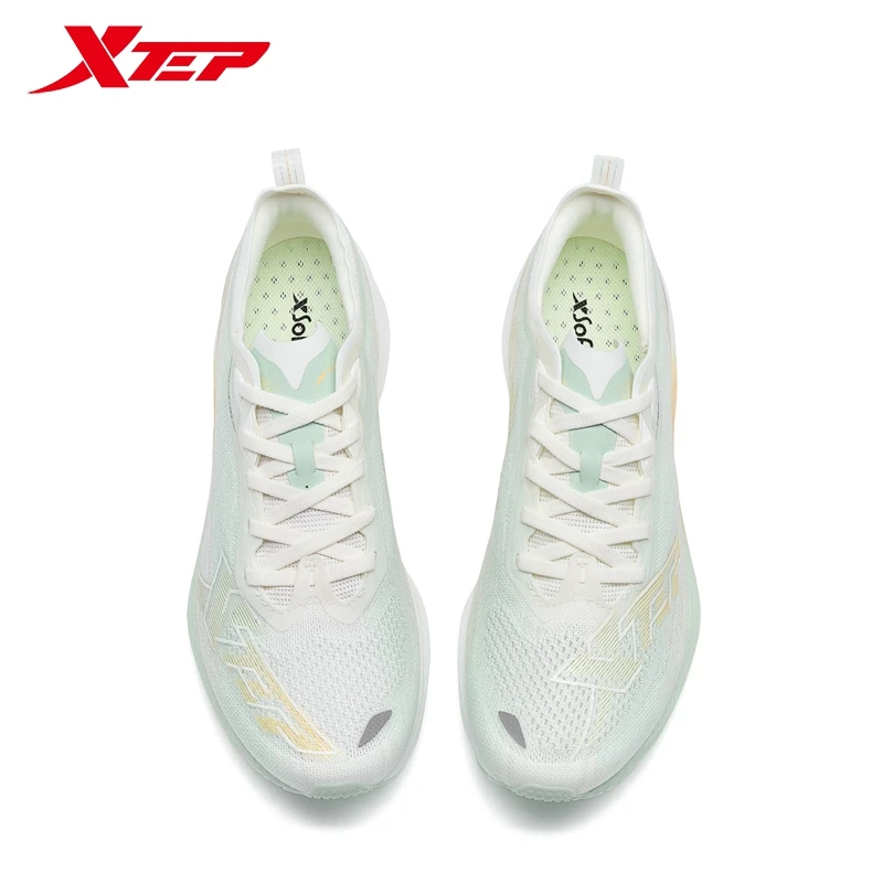 Xtep Running Shoes For Women 2024 Summer Elasticity Sole Sports Shoes CPU Material Soft Thick Sole Rebound Sneakers 976218110049