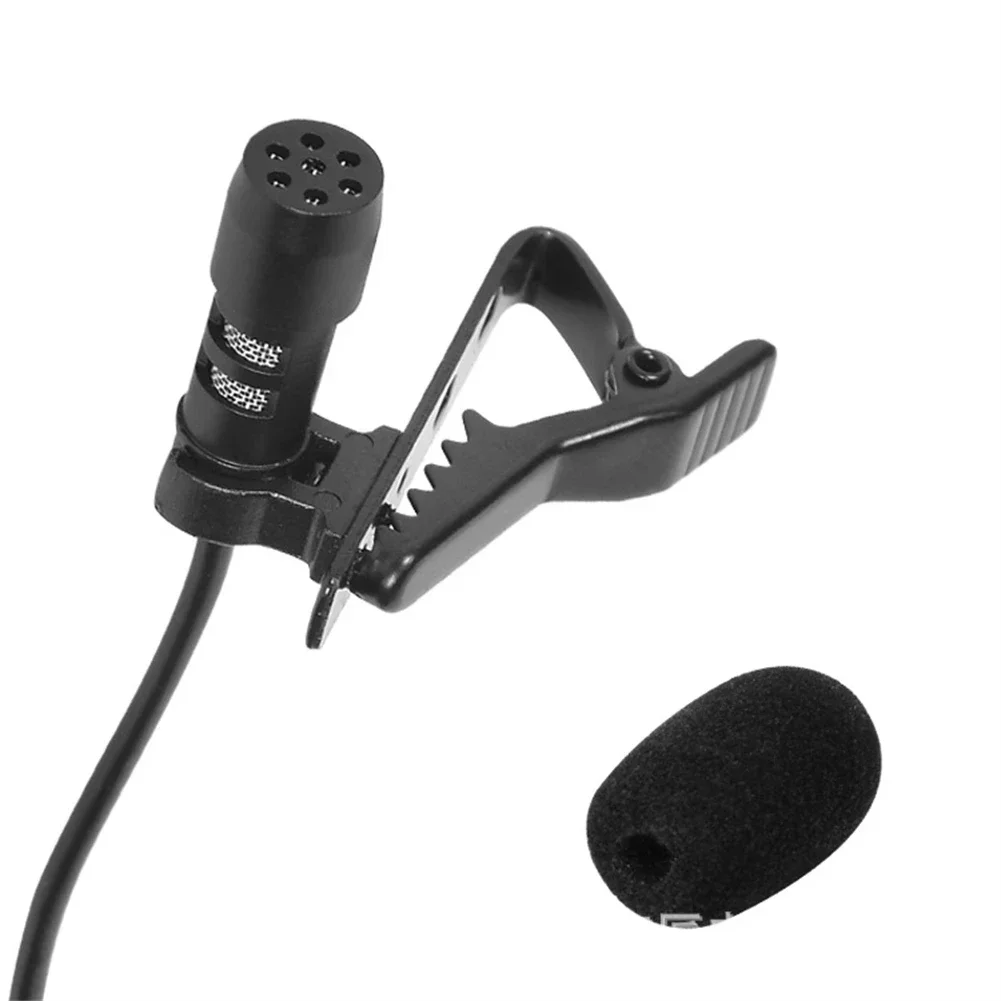 1 Pcs Comfortable Black Detachable Tie-clip Lavalier Lapel Clip Microphone Mic 4-PIN Mini XLR TA4F For Shure Wireless