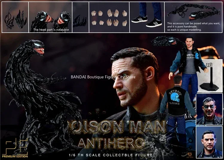 In Stock ADD TOYS 1/6 Venom POISON MAN Tom Hardy AD09 Movable Soldier Model Hand Puppet Toy Collection