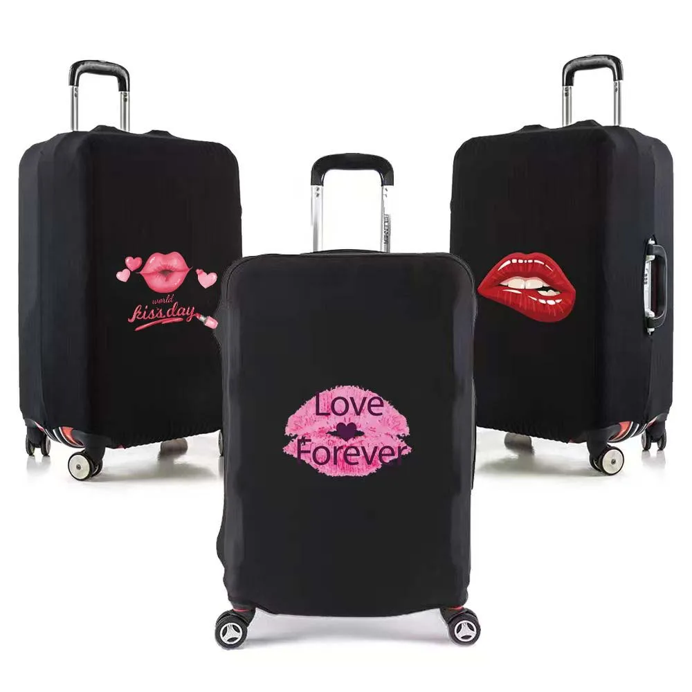 

Mouth Pattern 18-32 Inch Holiday Fashion Travel Accessories Luggage Case Elastic Sleeve Travel Essentials Trunk Lid