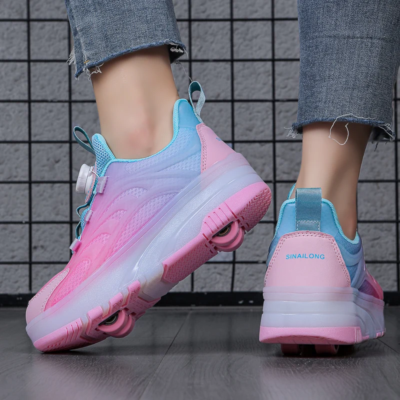 

Trendy shoes: 4-Wheel Auto-Retractable Invisible – Girls' Sneakers, Roller Skates for Kids, Adults & Boys