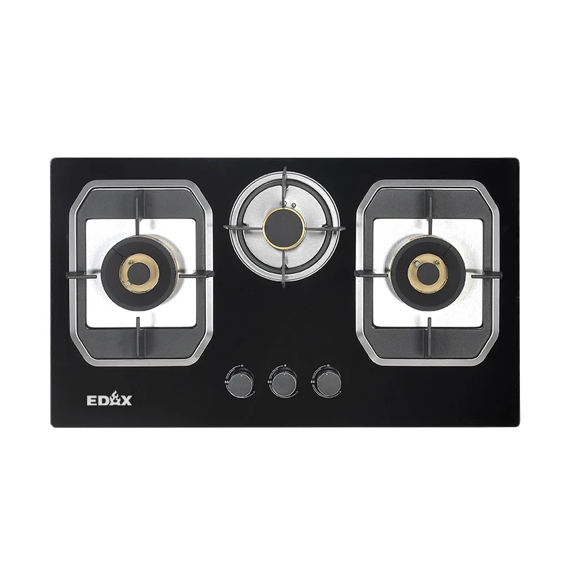 Hot sale fashion attractive design recessed stove combination gas hob 3 burners built in gas stove kitchen gas cooktops