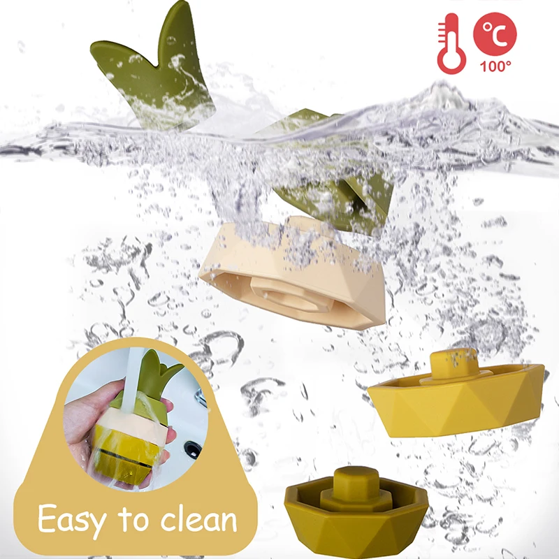 Edukacja dla dzieci w kształcie ananasa i dopasowaniu kolorów, 1 zestaw uroczych, miękkich silikonowych klocków do układania owoców dla dzieci, miękkie zabawki do układania