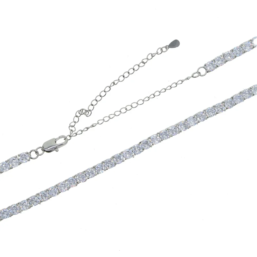 New Styles Long Cz Tennis Chain Body Jewelry For Women Lady Girl Sexy Belly Chain Necklace For Holiday Beach Jewelry Wholesale view 5