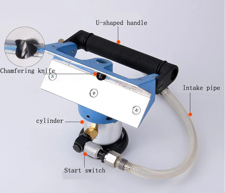 Pneumatic chamfering machine Portable chamfering machine Horizontal fixed chamfering machine
