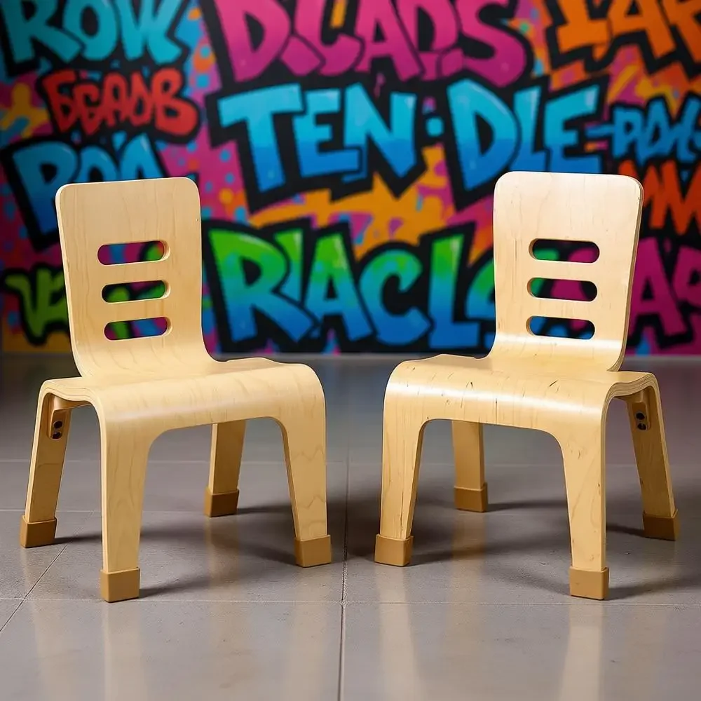 

Штабелируемые стулья из натуральной гнутой древесины, высота 10 сидений, 2 шт.