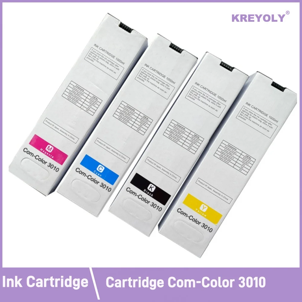 Compatible Ink Cartridge For Riso Comcolor 3010 3050 7010 7050 9010 9050 Inkjet Printer S-6300E S-6301E S-6302E S-6303E  One Set