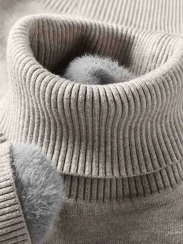 Sweatwear Mens Anti-pilling High Quality Knitted Turtleneck Sweater Slim Fit Long Sleeve Pullover Solid Color Trend Men Clothing