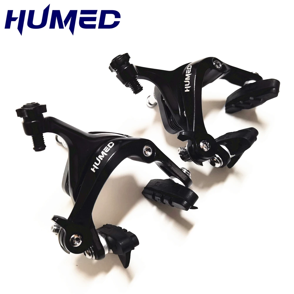 HUMED AS2.6D Brake Racing Dual Pivot Calipers city Bicycle Front Rear Aluminum Side Pull Caliper C V Brake Pads Road Bike Parts