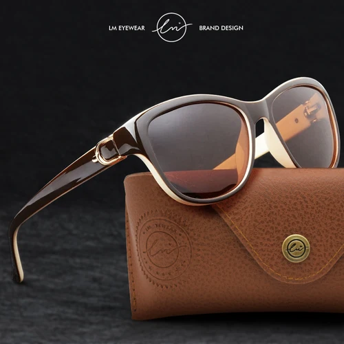LM gafas de sol tipo ojo de gato para mujer, moda elegante, tendencia de buena calidad, gafas de sol Vintage para mujer, bonitas gafas de sol UV400 para mujer