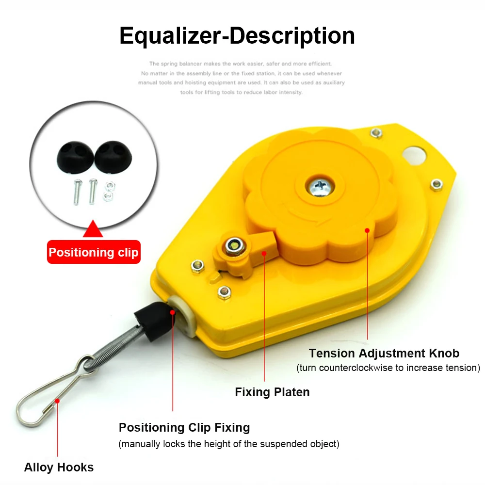 Electric Screwdriver Balancer Telescopic Spring Tool Holder Spring Crane Balancer Screwdriver Suspension Torque Wrench Hanger