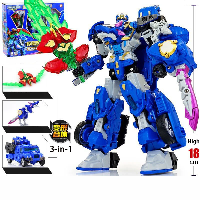 Transforming Robot Plastic Model Shapeshifting League Toys The War of Fierce Beasts Combined Action Kid Birthday Gift Figure