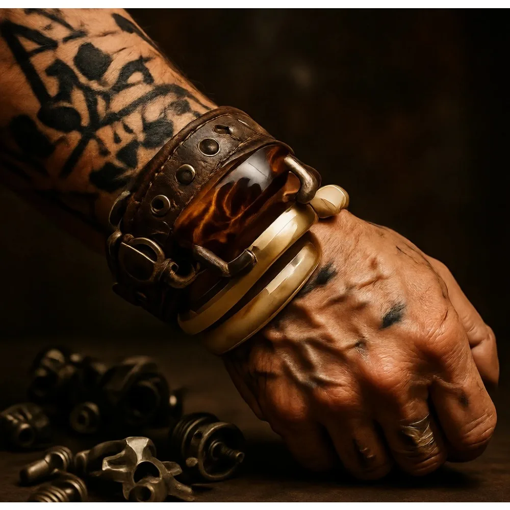 

Набор массивных акриловых золотых браслетов для женщин: толстые, широкие, из смолы, эффектные, многослойные браслеты