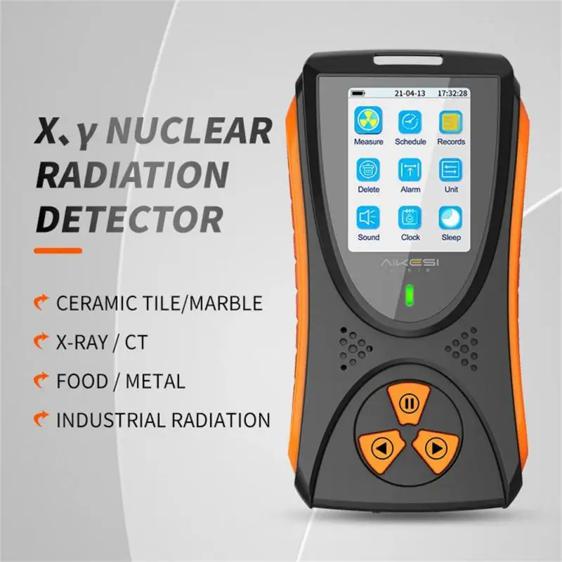 Geiger Counter Nuclear Radiation Detector Color Display Screen Personal Dosimeter Detectors Beta Gamma X-Ray Tester