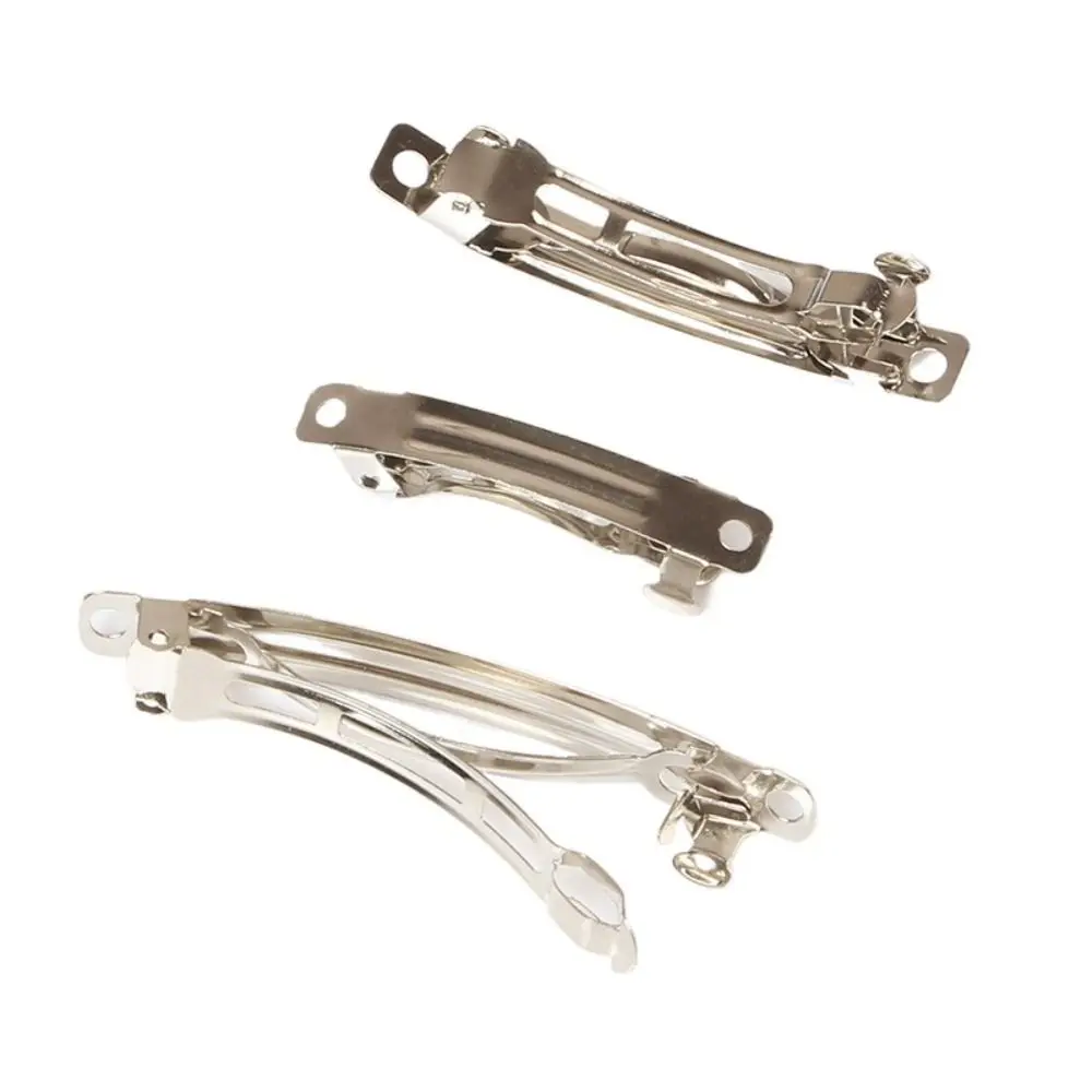 

20 шт., металлические пружинные зажимы «сделай сам», базовые заколки для волос, серебряные заколки «сделай сам», пустые принадлежности, аксессуары для волос, металлическая пружинная заколка для волос