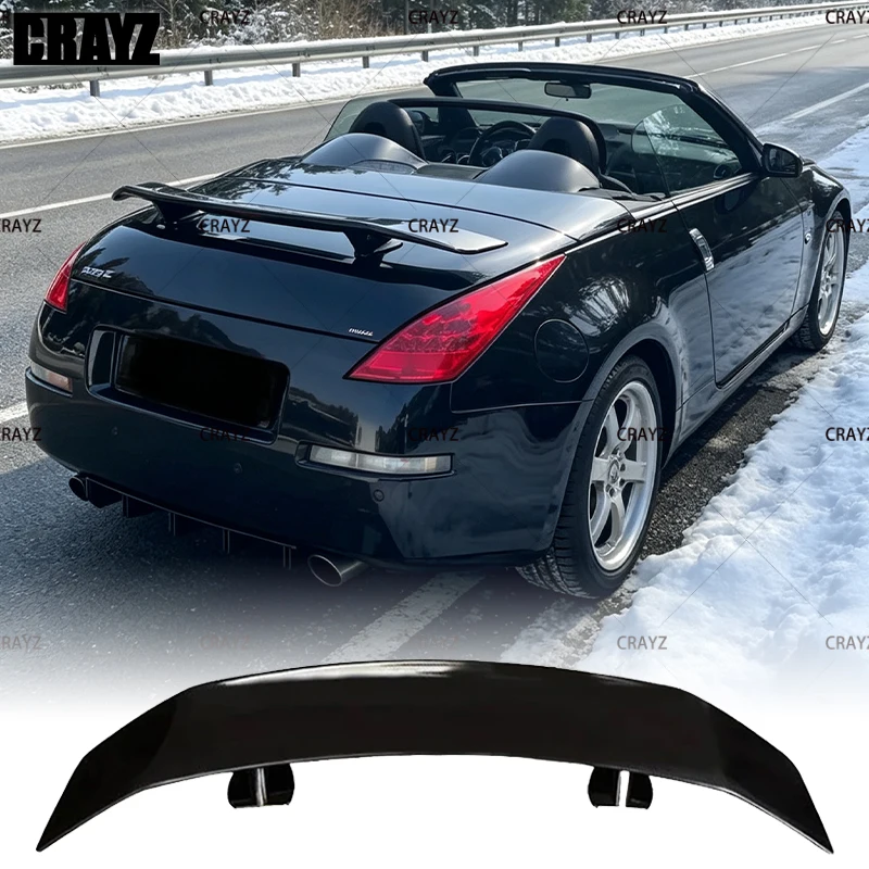 For Nissan 350Z AJT3 Fairlady Z33For Rocket Bunny GT Style Duckbill Rear Trunk Lid Wing Real Carbon Fiber Spoiler 2003-2008