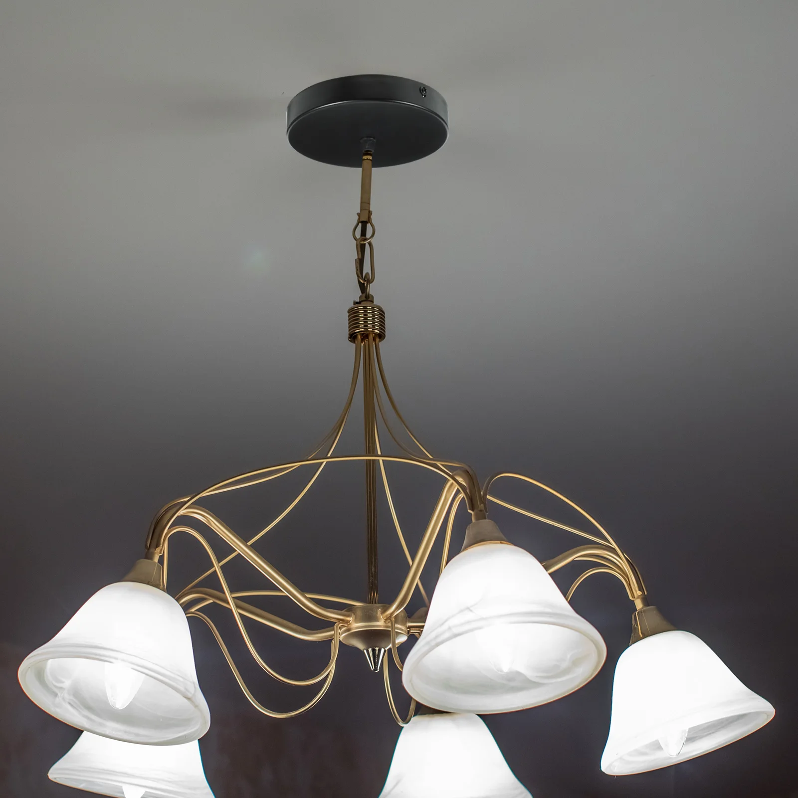 

Round Canopy Lights Plate Iron Vintage Color Sturdy Ceiling Cover Plate for Bedroom Kitchen Restaurant Living Room