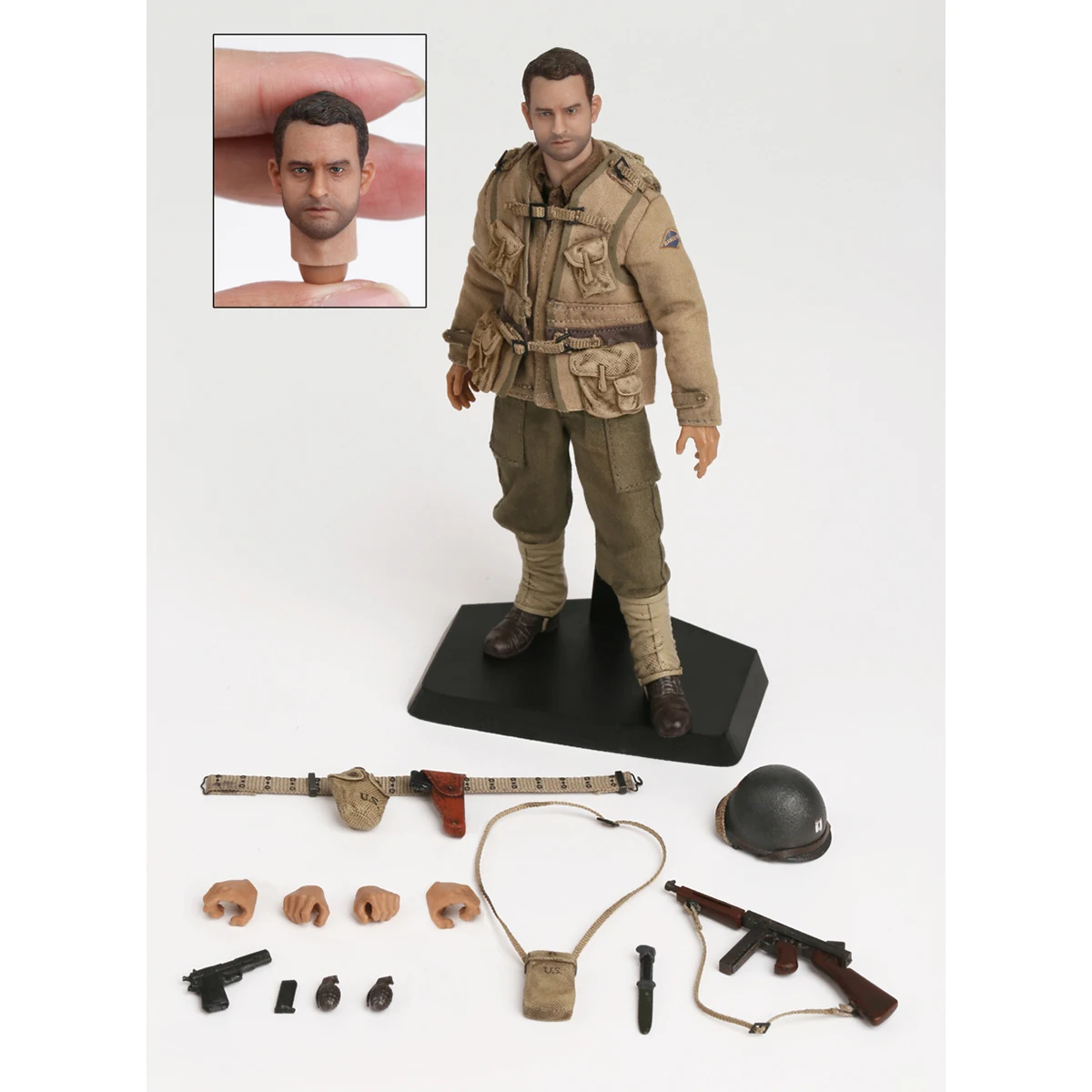 HiPlay POPTOYS 1/12 Classic Movie WWII US Rescue Squad Captain/Shooter/Soldier 3pcs Set Action Figures