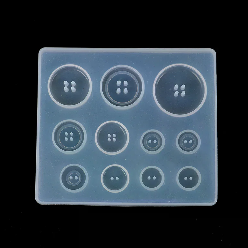 DIY قالب قلادة سيليكون لصنع المجوهرات الراتنج قلادة زر قالب الحرفية #5