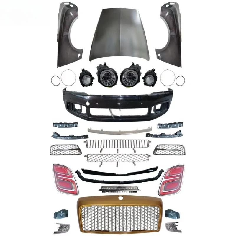 Hot Selling Body Kit for Bentley Continental Gt Upgrade Car Bumper Assembly Engine Hood Side Skirt Fender Led Headlight Bodykit view 6