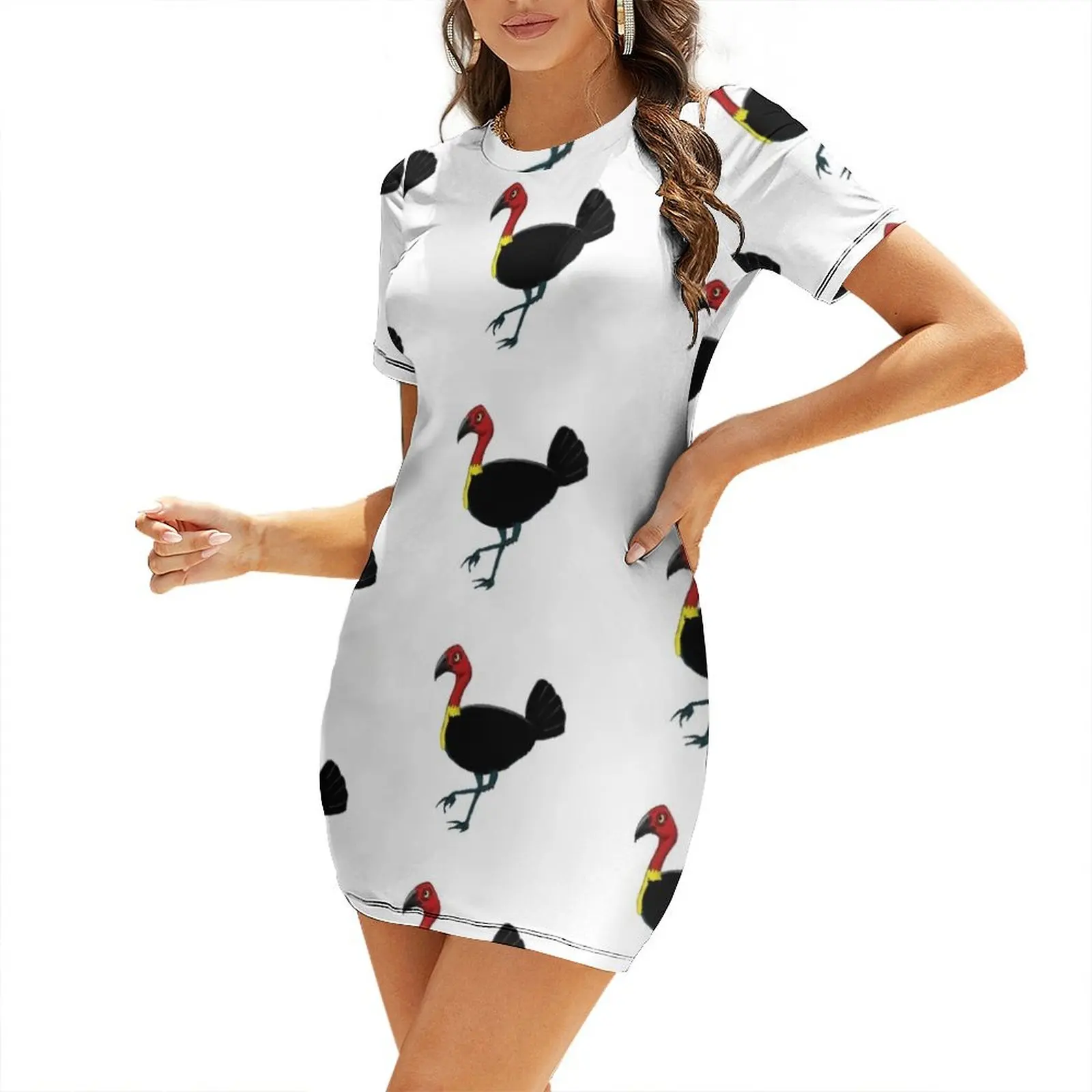 

Australian Bush Turkey Short-Sleeved Dress prom dresses 2025 summer dresses women 2025 evening dress woman womens clothing Dress