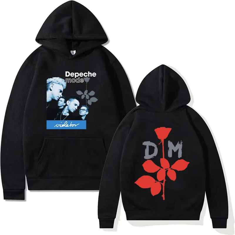 

British Band Depeche Cool Mode 'Violator' Tour Rock Music Hoodie Men Women 90s Y2K Clothing Sweatshirt Hip Hop Oversized Hoodies