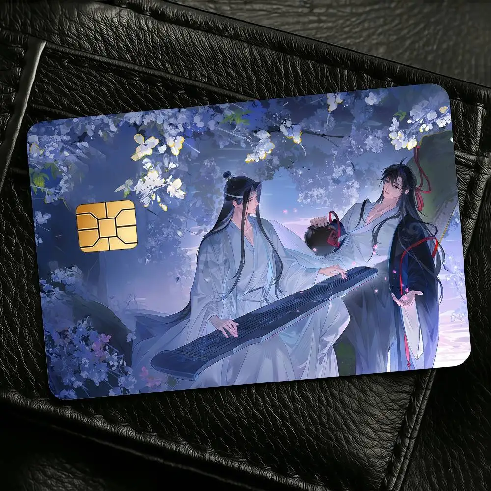Anime M-Master Of D-Diabolism Credit Skin Cover Card Stickers 4PCS Film Bus Pass Front Decoration Bank Debit Waterproof
