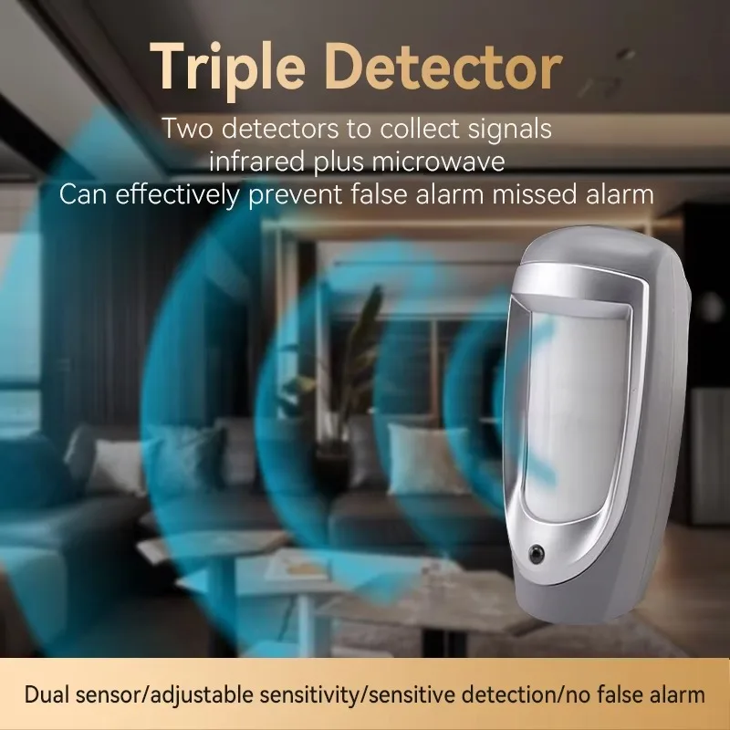 Wireless RF433MHz Outdoor PIR Motion Detector For Smart Alarm