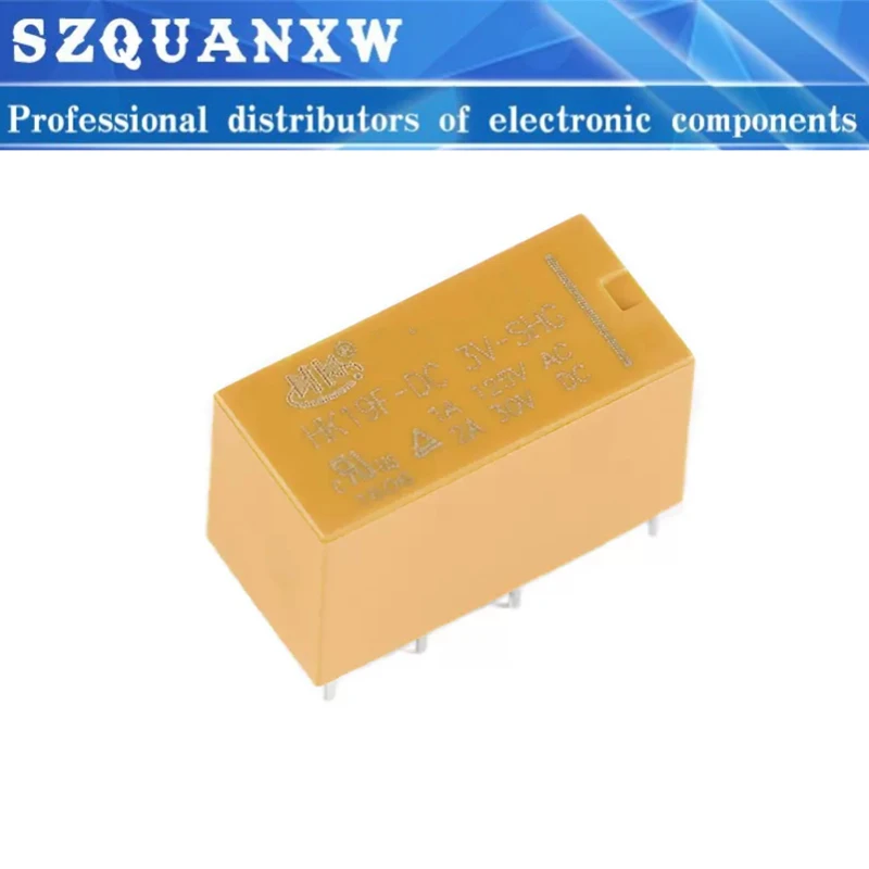 5PCS Mini Power Relay HK19F-DC3V-SHG HK19F-DC5V-SHG HK19F-DC9V-SHG HK19F-DC12V-SHG HK19F-DC24V-SHG 3V 5V 9V 12V 24V 8P 2NO 2NC