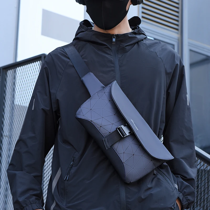 

Crossbody Bags for Men Fashionable Trendy Design Chest Bag for Men Small Square Bag New Single Shoulder Bags for Men
