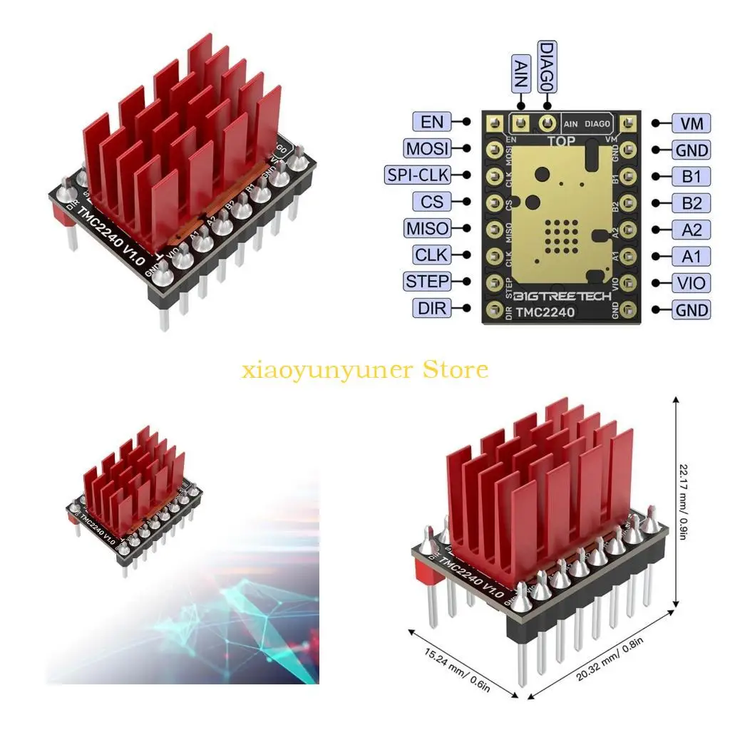 

Драйвер шагового двигателя P9JB TMC2240 для материнской платы 3D-принтера SKR 3 SKR Octopus