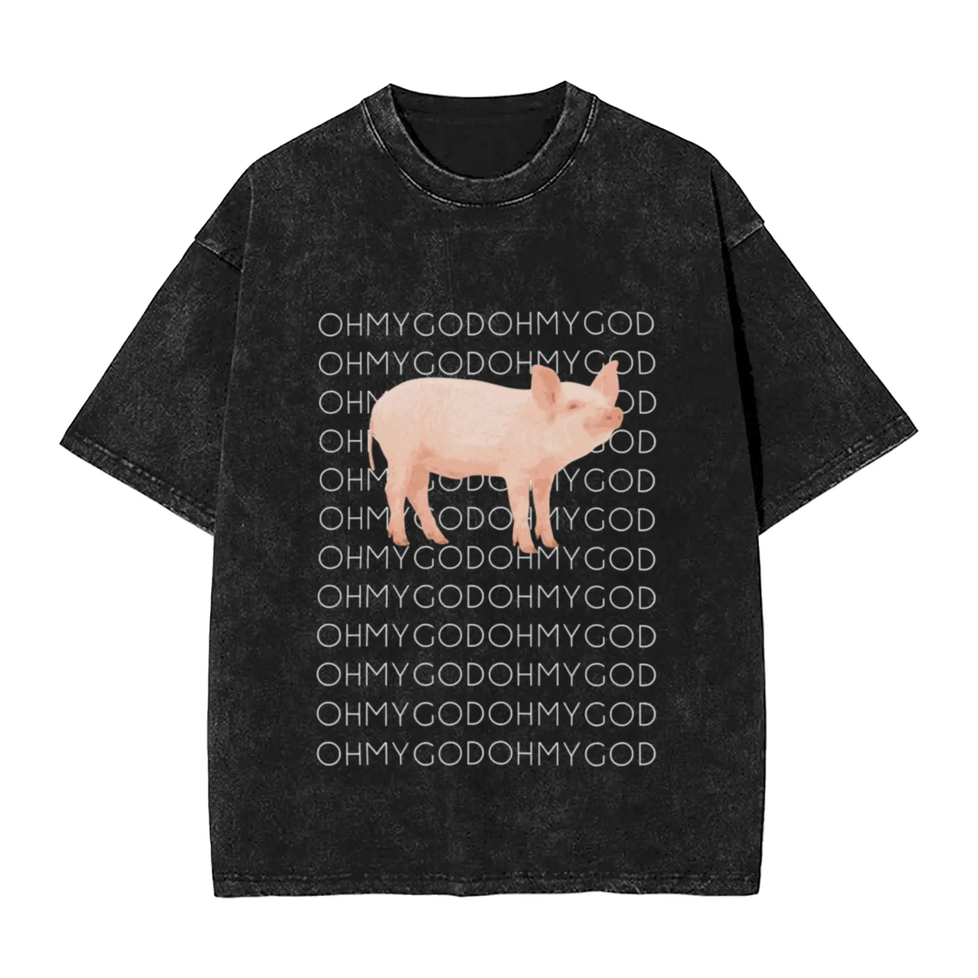 Shane Dawson Oh My God Pig  Classic Cool A T-Shirt Oversized Short Sleeve Men's Women's Cotton Tees Tops