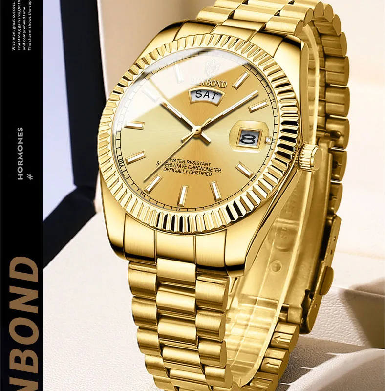 

Бренд BOND, мужские деловые спортивные кварцевые часы, классические водонепроницаемые светящиеся календари, креативные часы, мужские модные наручные часы