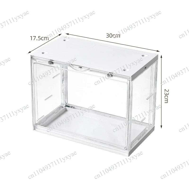 Blind box storage box with lamp Magnetic sound-activated storage Acrylic stepped type