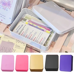 Gift Box Square Storage Box Candy Pill Cases Tinplate Box Jewelry Box Tin Box Card Storage Box Multifunctional Durable Portable