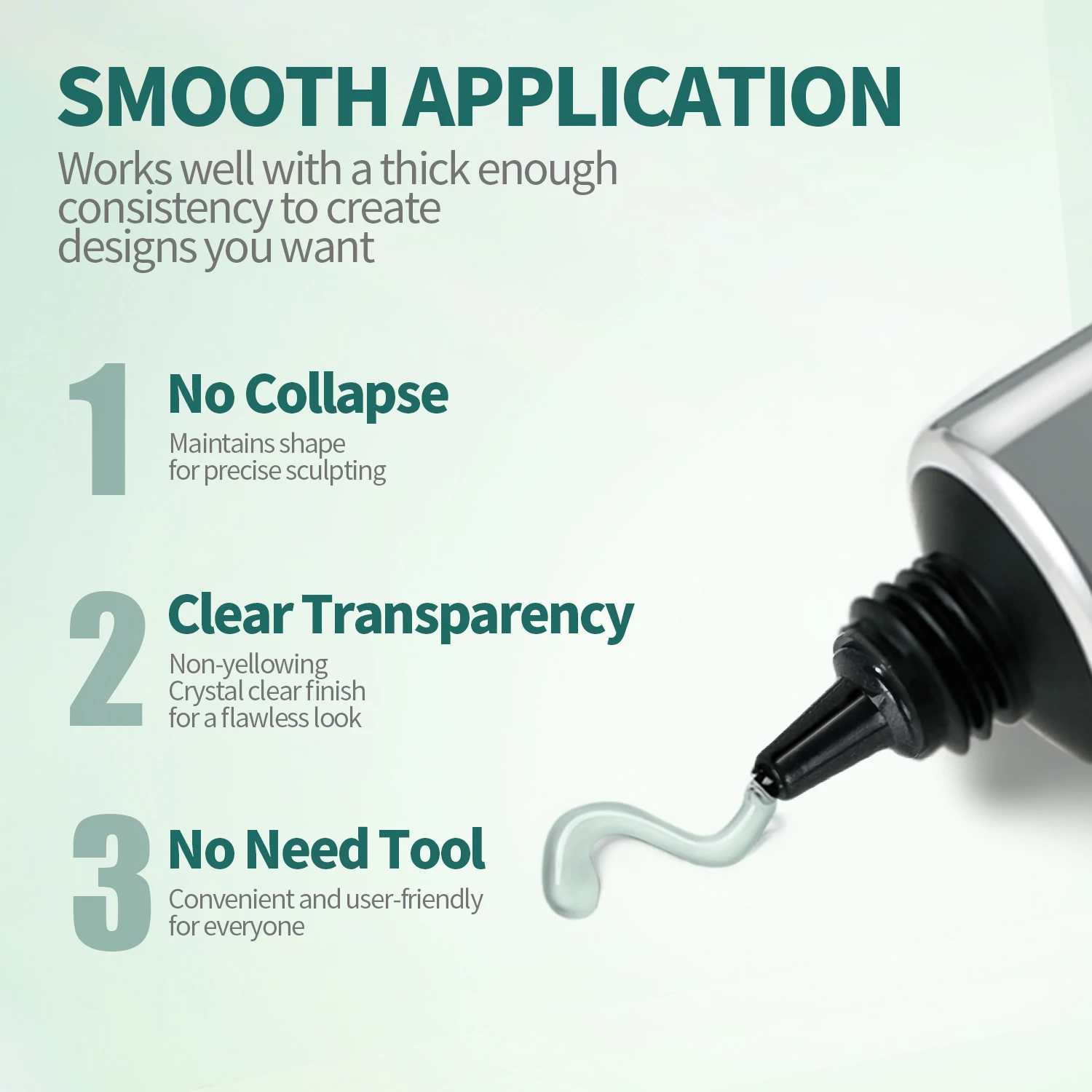 Nailpop Gel per scolpire professionale Adesivo trasparente con strass facile TPO/HEMA Gel gratuito per cura UV Qualità del salone per manicure creativa