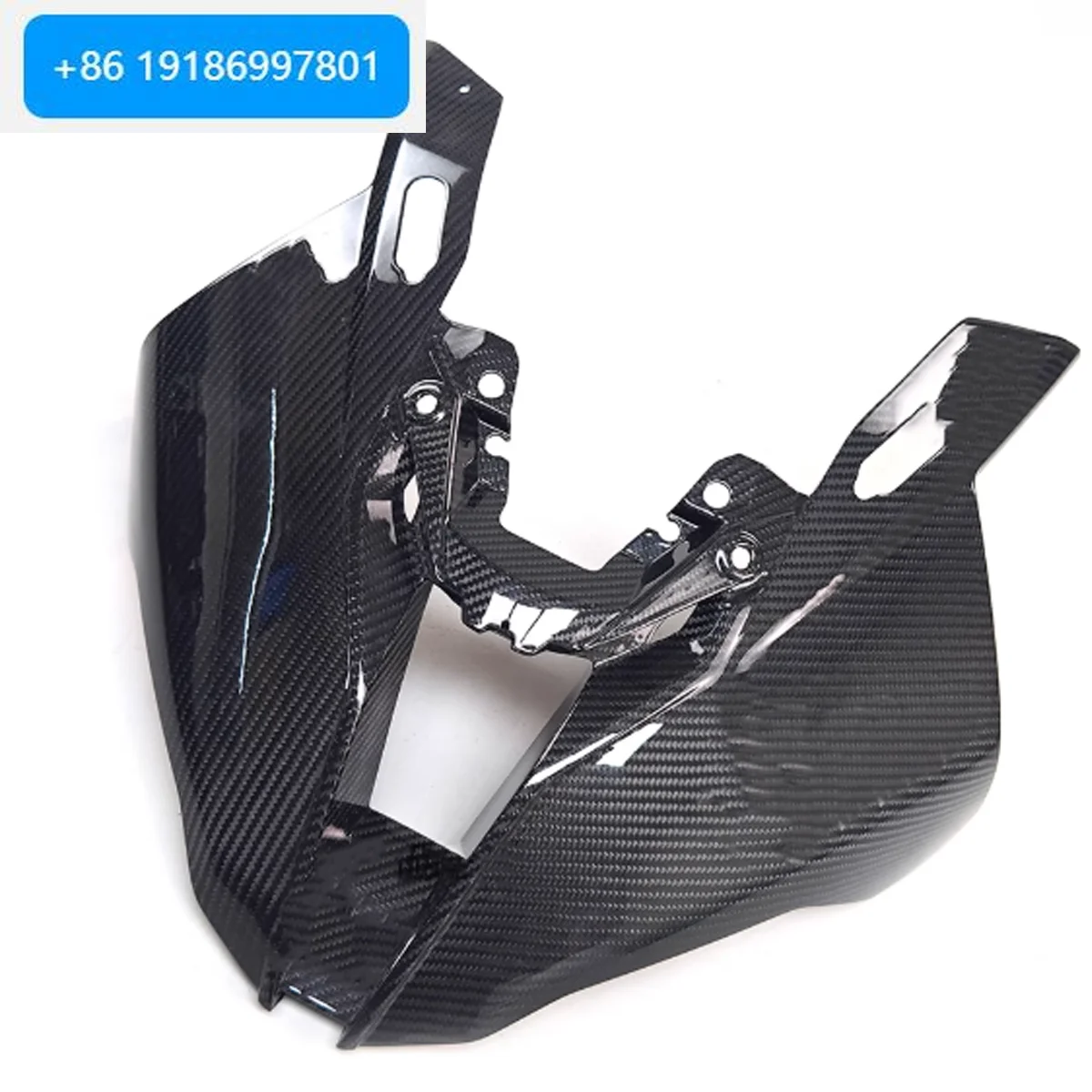 For S1000RR 2020 2021 2022 2023 3K 100% Dry Carbon Fiber Motorcycle Accessories Front Air Intake Ram Headlight Fairing