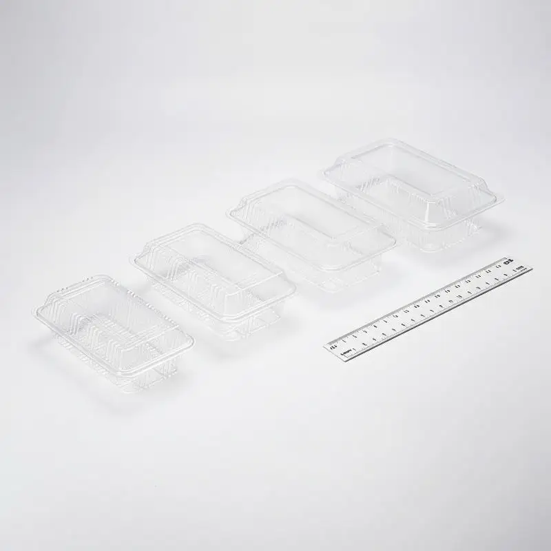 @*100PCS Disposable Meal Prep Containers Tight Seal Transparent Crush Resistant Packaging Boxes for Daily Food Storage