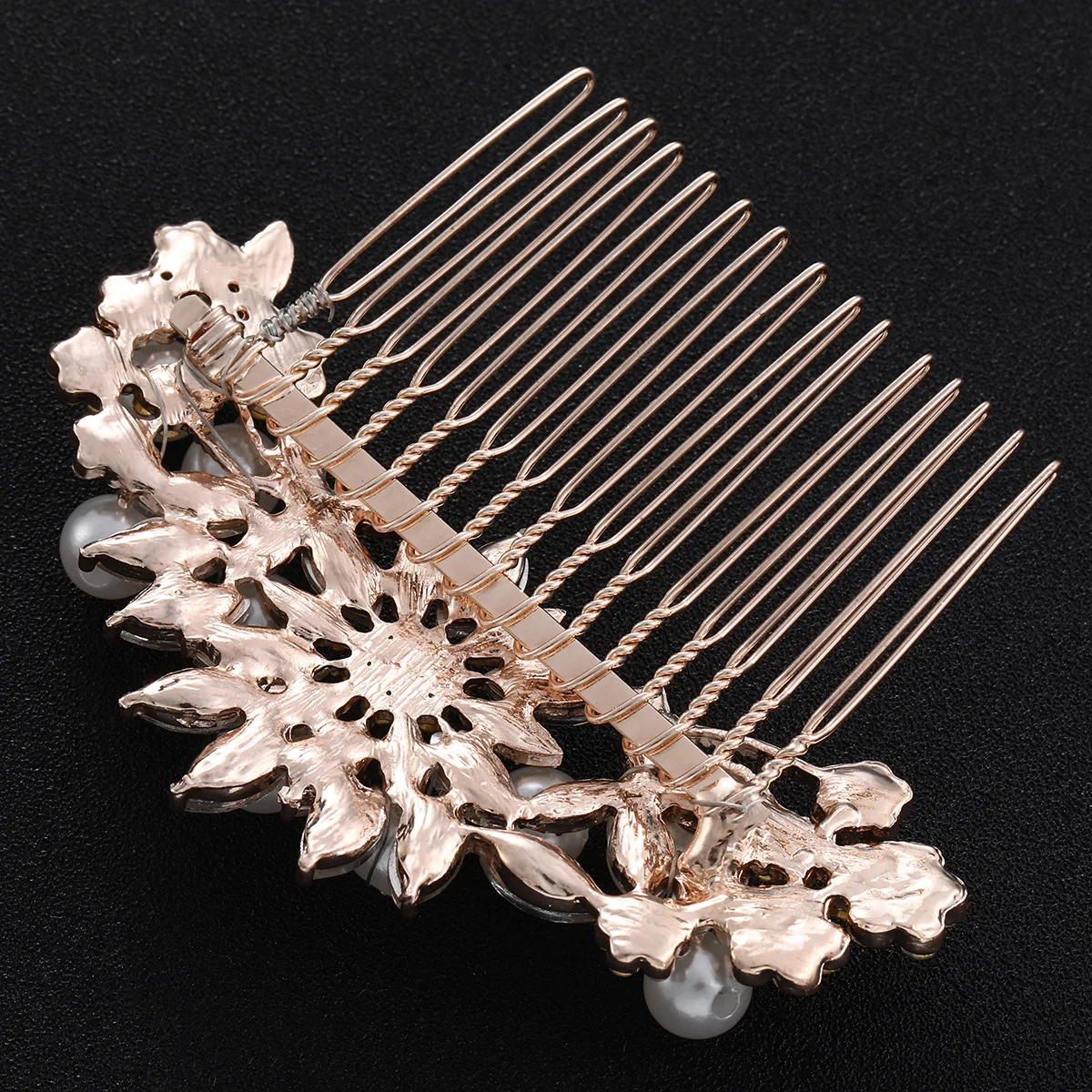 

Rhinestone Hair Comb Elegant Wedding Headdress Jewelry for Bride Accessories Gorgeous Color Brightness Unique Design
