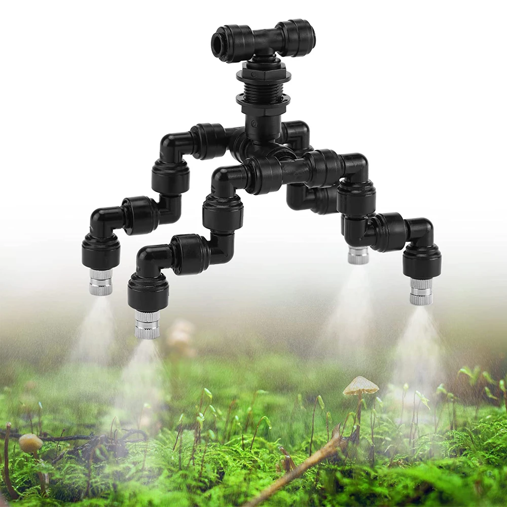 360 Adjustable Reptiles Fogger Mist Sprinkler For Rainforest Tank Aquarium Aquatic Pet for Misting Cooling System