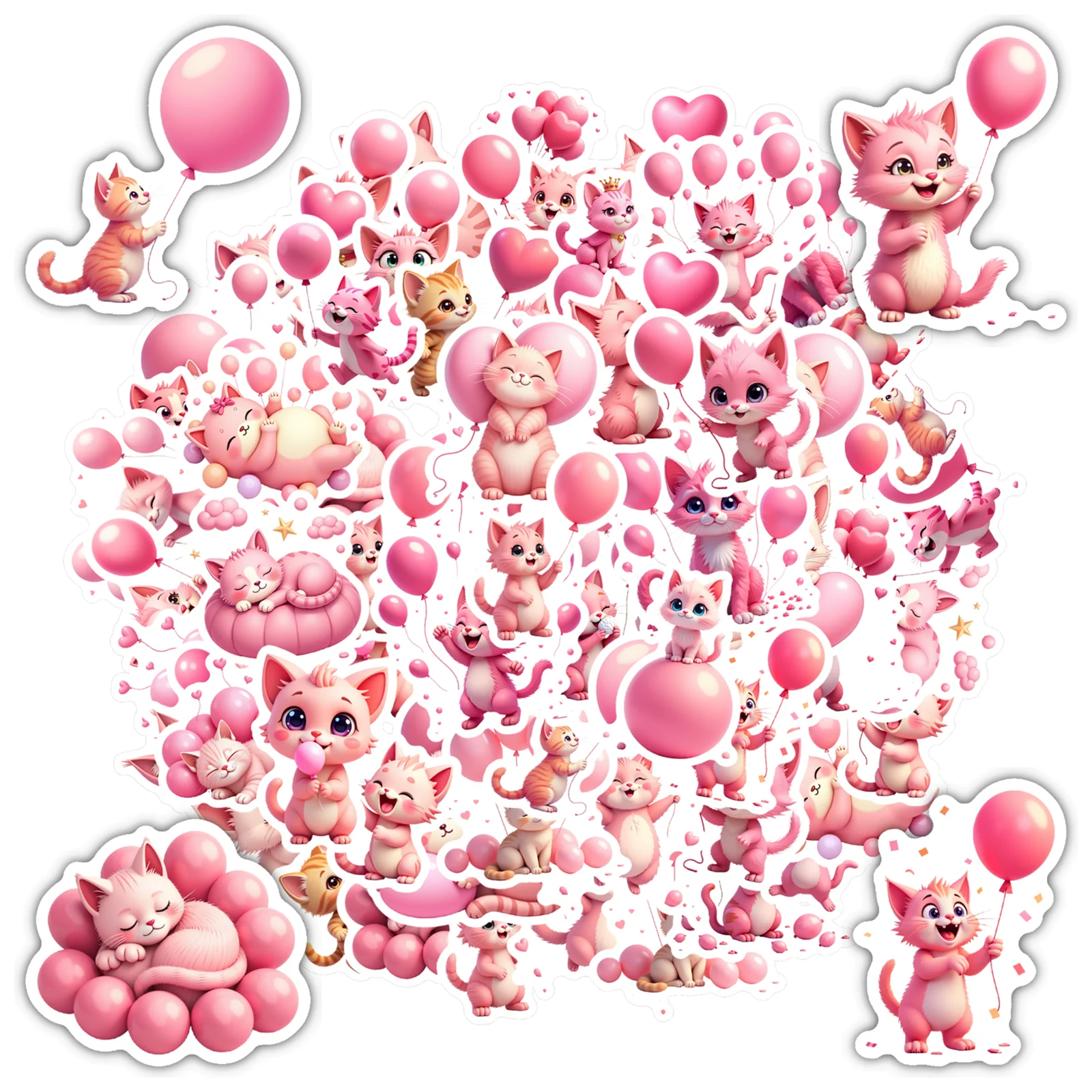 35-шт-наклейки-с-игривой-любовью-милые-кошки-канцелярские-наклейки-наклейки-для-телефона-«сделай-сам»-ноутбука-скрапбукинга-велосипеда-гитары