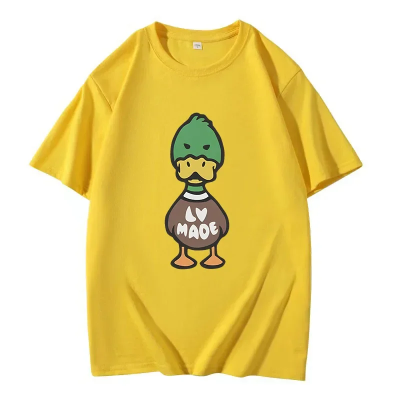 

American Classic Simple Letter Pattern Printing High Street Fun Men's and Women's Cotton Casual Short Sleeve T-Shirt Couple Top
