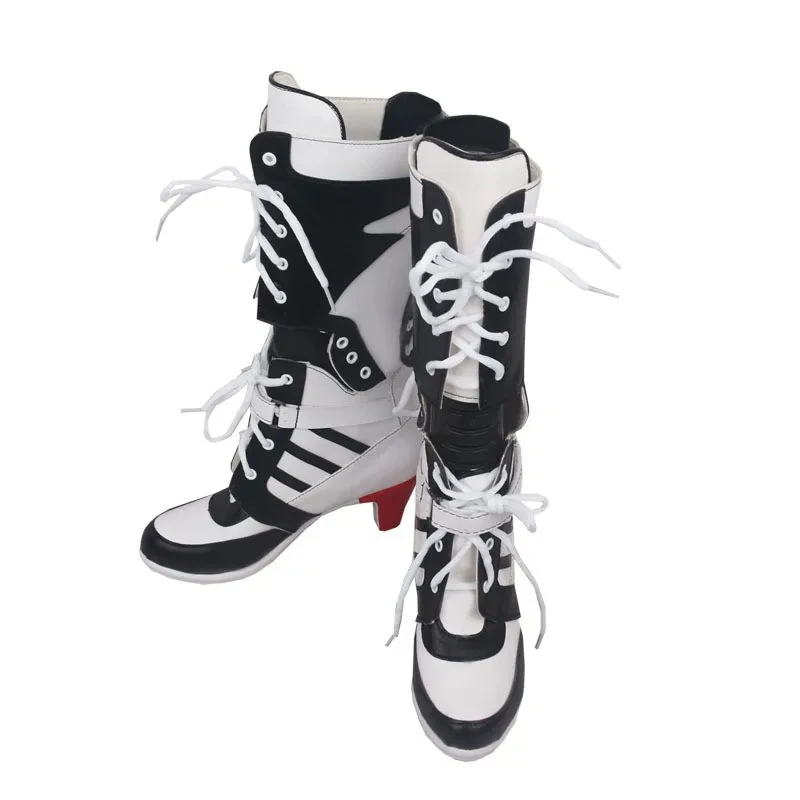 

Movie Clown Harley High Birds Of Prey Cosplay Boots Shoes gf;.9