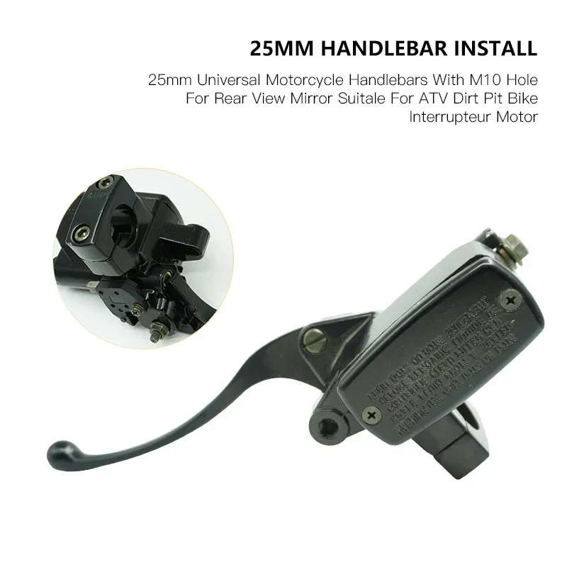 

SDTW Universal 1" 25mm Motorcycle Brake Clutch Master Cylinder Hydraulic Pump with Lever For Yamaha Suzuki Kawasaki Honda