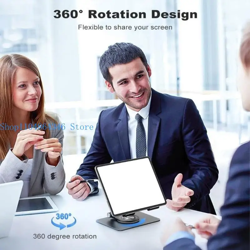 

652F подставка для планшетов, вращающаяся на 360 градусов портативная складная настольная подставка для планшетов, ноутбука,