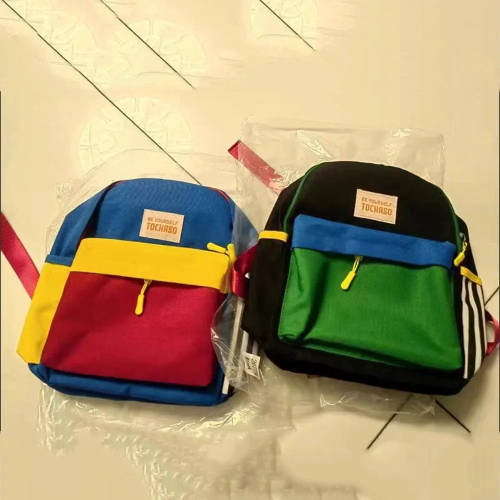 Mochila escolar pequeña con nombre personalizado para niños y niñas, mochila ligera de contraste, bolsa de guardería de lona personalizada para bebés, nuevo