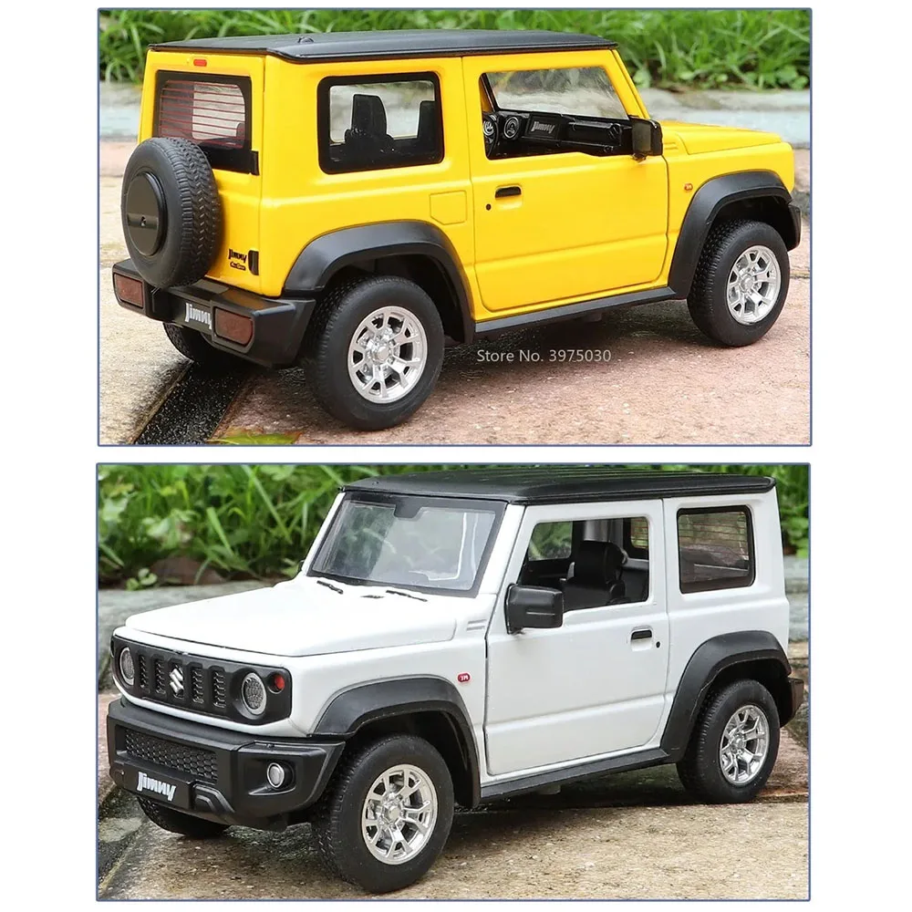 1/24 SUZUKI Jimny Toy Car Model Alloy Diecasting with Sound Light Pull Back Function Toys Vehicle Models Adult Collectible Gifts